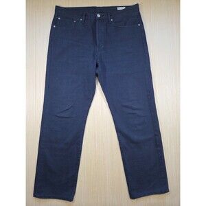 AYR Mens The Normie Garment Dyed Cotton Navy 34x32 (36x29 actual) Button Fly